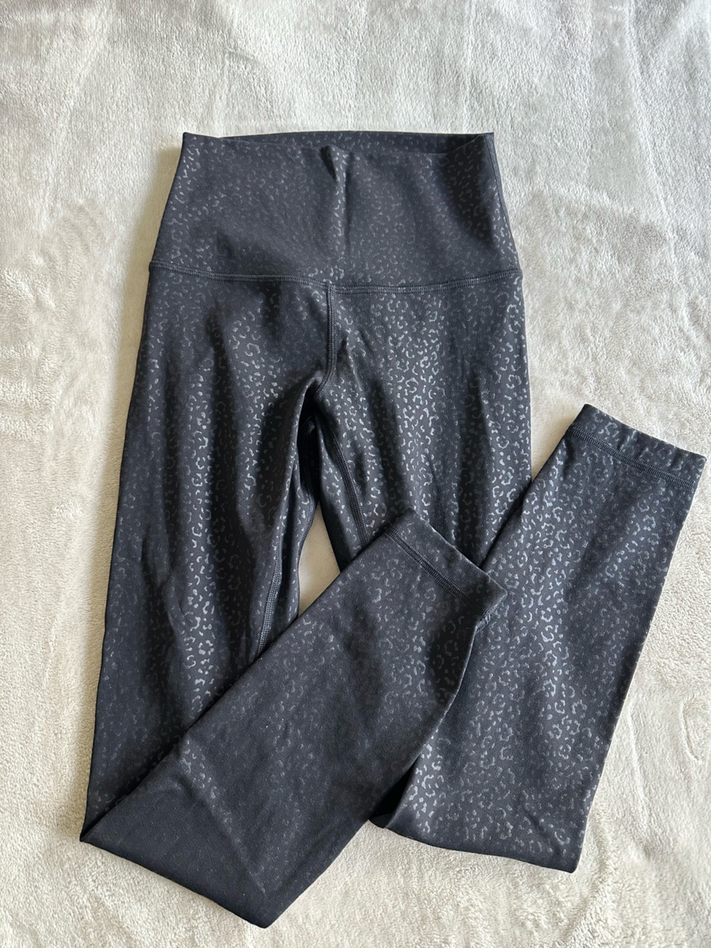 lululemon athletica Black Leopard-Print Leggings
